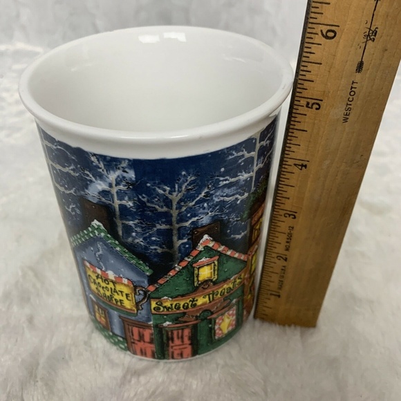 Extra Large Mug Christmas Shoppe Hot Cocoa Firesid - Picture 6 of 6